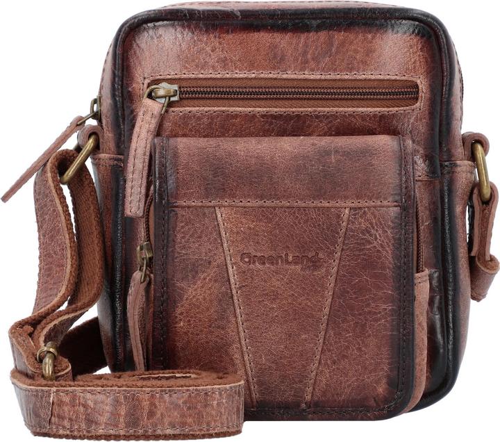 Actual product image Greenland Nature Mascu & Line shoulder bag leather 20 cm