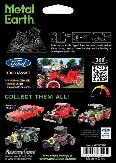 Image du produit Metal Earth Ford 1908 Model T – rot – Metall Bausatz