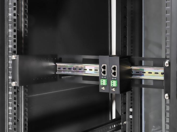 Produktbild Intellinet Tiefenverstellbarer 19"DIN-Hutschienenträger 2HE