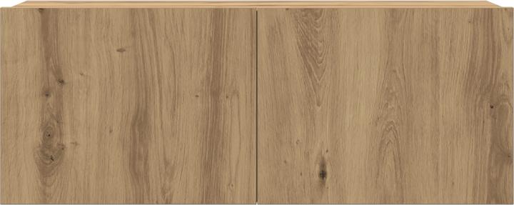 Actual product image VidaXL 4-piece TV cabinet set wall-mounted Artisan oak chipboard (100 x 40 x 40 cm)