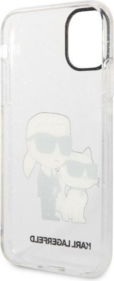 Actual product image Karl Lagerfeld IML Glitter NFT Karl & Choupette - iPhone 11 case (przezroczysty) (Apple iPhone 11)