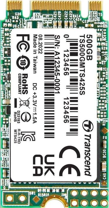 Produktbild Transcend SATA III M.2 SSDs (500 GB, M.2 2242)