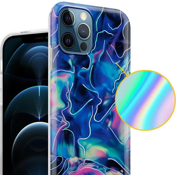 Actual product image Cadorabo IMD TPU Colorful Marble Cover (Apple iPhone 12 Pro Max)