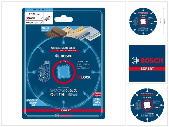 Produktbild Bosch Professional Zubehör EXPERT Carbide Multi Wheel X-LOCK Trennscheibe, 125 mm, 22,23 mm