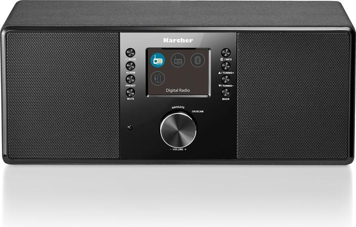 Immagine prodotto Kärcher Karcher DAB 5000+ Digitalradio (DAB+ / UKW-RDS, AUX-IN, Bluetooth, Wecker mit Dual-Alarm) schwarz (VHF, DAB, Bluetooth)