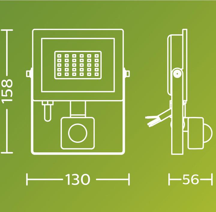 Image du produit Philips Outdoor Flutlicht Lois (1900 lm, IP65)