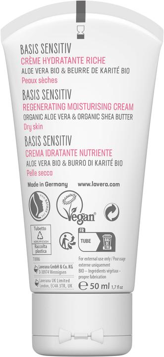 Actual product image Lavera rich moisturising cream basis sensitiv cream (50 ml, 24h cream)