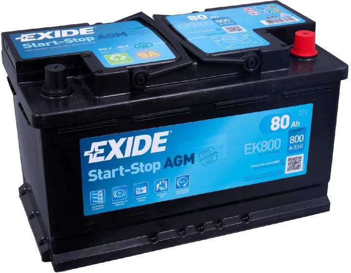 Exide AGM start-stop (12 V, 80 Ah, 800 A)