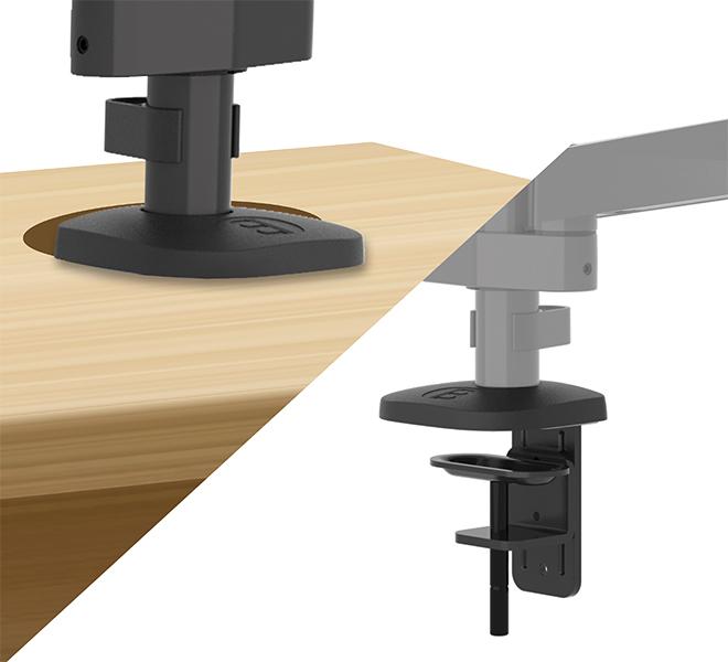 Immagine prodotto b-tech Schermo triplo full motion (Tavolo, 32.01")
