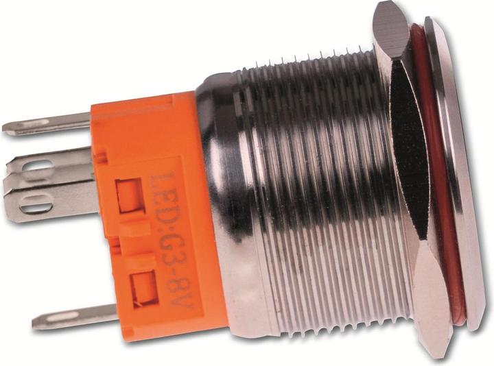 Produktbild Joy-it BUTTON22A-M-RD Tastschalter 250 V/AC 3 A 1 x Ein/Aus IK10, IP67 tastend 1 St.