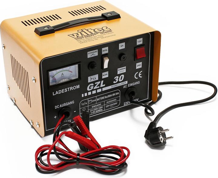 Immagine prodotto Wiltec Caricabatterie 12V 24V 16A Caricatore GZL30 (24V, 30 A)