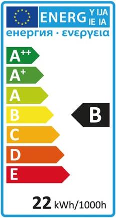 Energie-Label Velleman Ringleuchtstoffröhre für VTLAMP2 (22 W, 1050 lm, 1 x, G)
