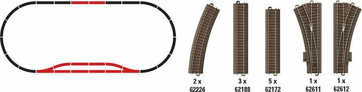 Actual product image Trix H0 C Track T62902 Supplement S (Track H0)
