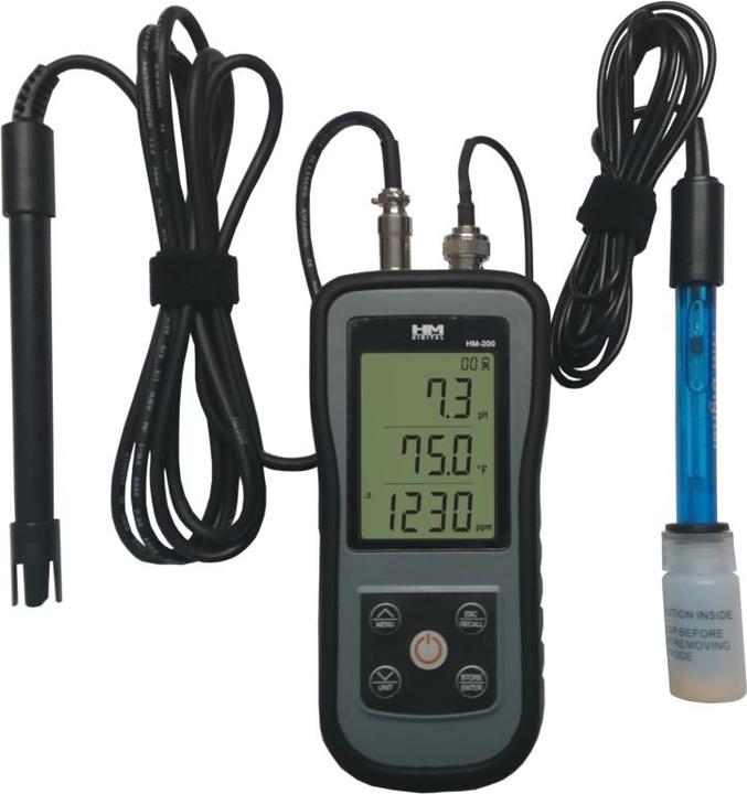 Image du produit HM Digital Appareil de mesure combiné Hydromaster HM-200 (pH/ec/Temp)