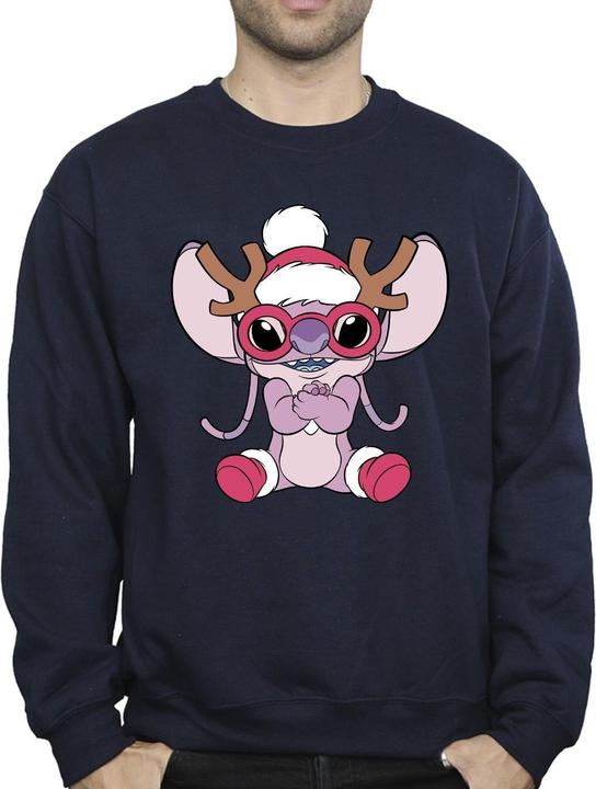 Immagine prodotto Disney Lilo & Stitch Angel Reindeer Felpa Uomo (L)