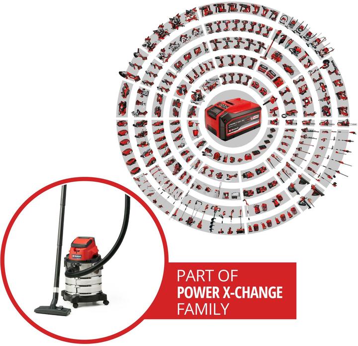 Actual product image Einhell TC-VC 18/20 Li S Solo (Wet dry vacuum cleaner)