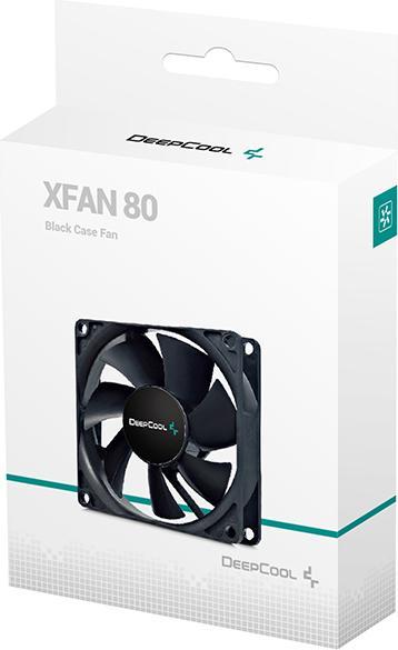 Actual product image Deepcool 80mm case ventilation fan, 2 Pin hydro bearing (80 mm, 1 x)