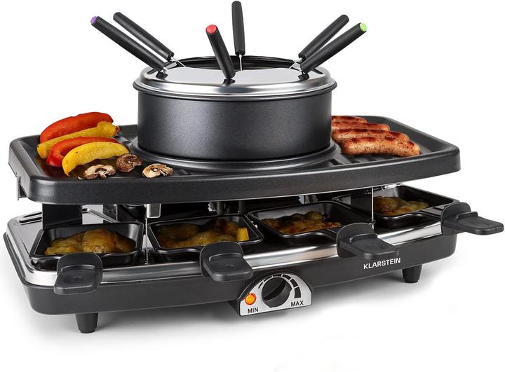 Image du produit Klarstein Entrecôte Raclette, fondue incluse