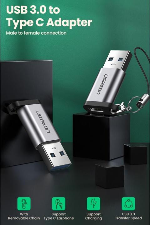 Actual product image Ugreen Jack Adapter (USB 3.0, 5 W)