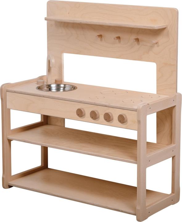 Immagine prodotto Montessori Cucina per bambini XL in legno - multifunzionale - bianca Mobili per bambini