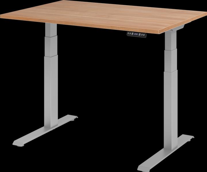 Produktbild Hammerbacher UPLINER-K-Schreibtisch, elek. verstellb,640-1290mm, BxT 1200x800mm, Nussbaum-Dek (1200 x 800 x 640 mm)