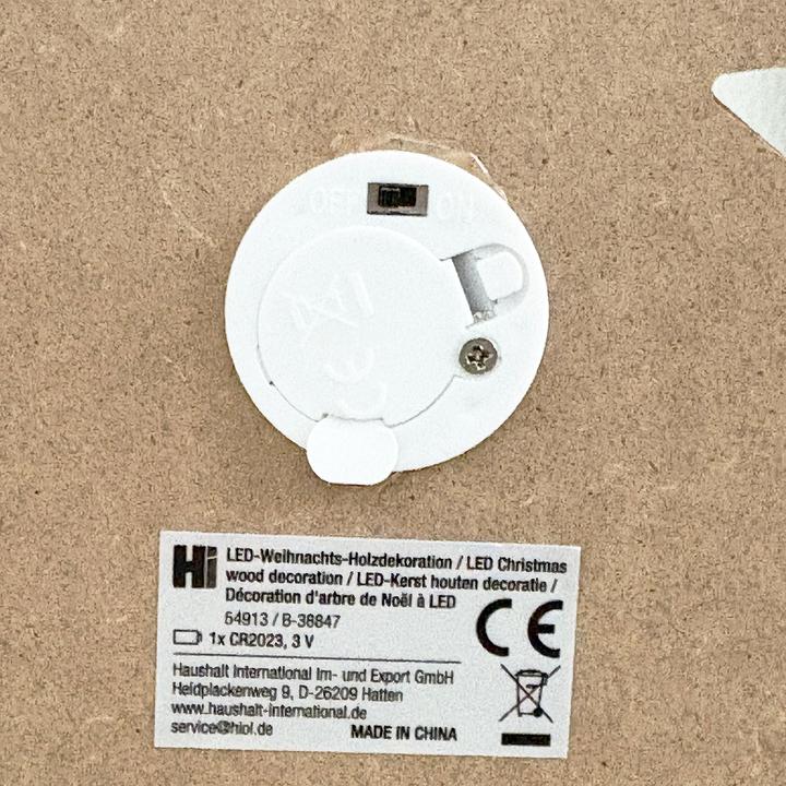 Produktbild Mojawo LED Holz Weihnachtsmann Weihnachtskalender Weihnachtsdeko Kalender