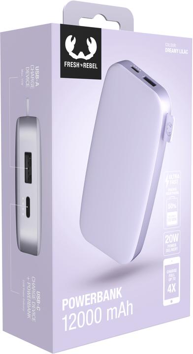 Immagine prodotto Fresh'N Rebel Powerbank (12000 mAh, 20 W, 44400 Wh)