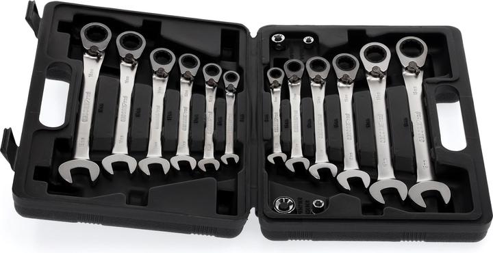 Productafbeelding Gedore Combinatie ratelsleutelset (19 mm, 8 mm, 10 mm, 14 mm, 18 mm, 11 mm, 12 mm, 17 mm, 15 mm, 13 mm, 9 mm, 16 mm)