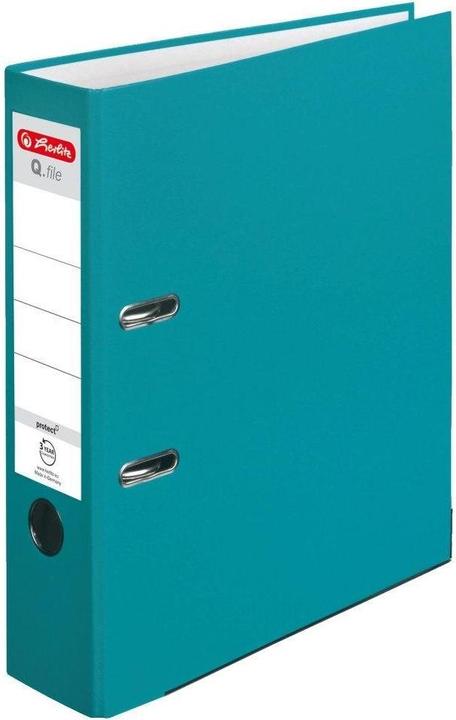 Actual product image Herlitz A4 file folder 80mm turquoise (326803) (A4, 80 mm, 1 Piece)