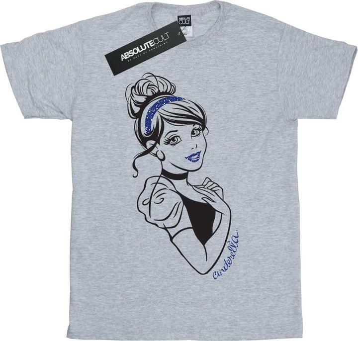 Produktbild Disney Princess Cinderella Glitter TShirt Mädchen (140, 146)