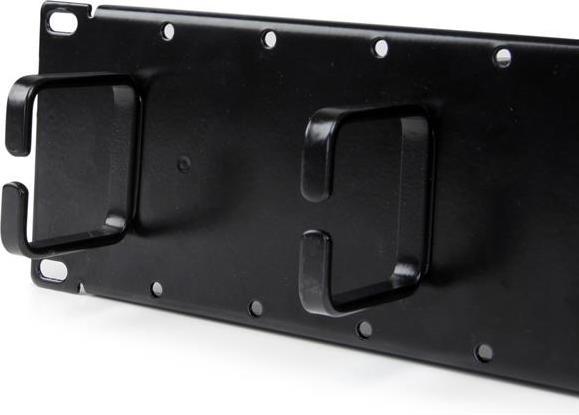 Produktbild StarTech 2 HE 19 Zoll doppelseitiges Rangierpanel / Kabelordner Kabelmanagement - Server Finger Kabelkanal