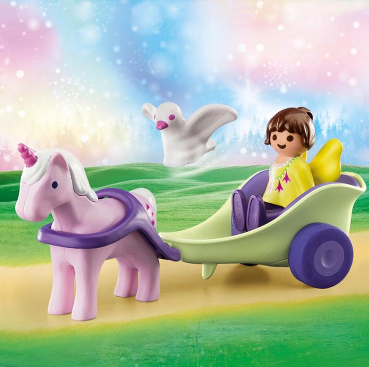 Produktbild Playmobil Einhornkutsche mit Fee (70401, Playmobil 1.2.3)