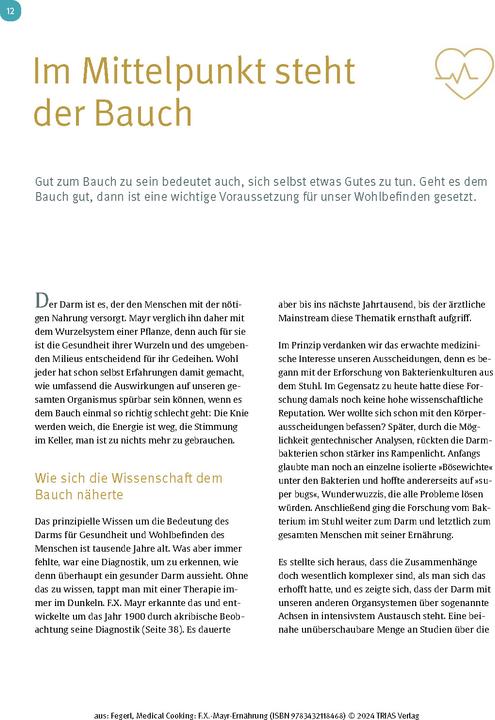 Image du produit Medical Cooking: F.X. Mayr-Ernährung (Allemand, Sepp Fegerl, Philipp Buttinger, 2024)