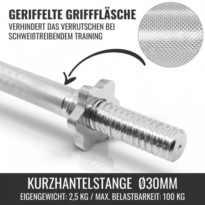 Immagine prodotto Gorilla Sports Set di manubri (4 x 1,25 kg, 8 x 2,5 kg)