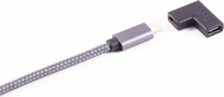 Actual product image Shiverpeaks ®-BASIC-S--Adapter, USB-C adapter, 3.1, 180° angle U-shape, PVC (2 m, USB 3.1)