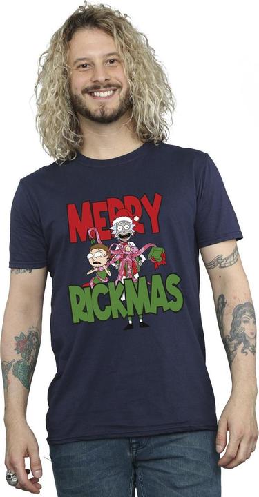 Immagine prodotto Rick And Morty Merry Rickmas Maglietta Uomo (XL)
