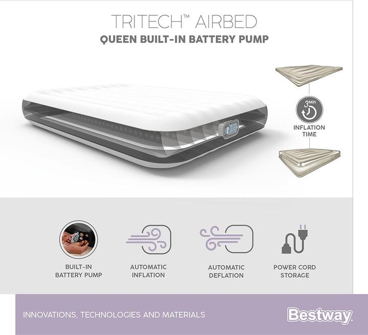 Immagine prodotto Bestway Letto ad aria Tritech Queen (150 x 200 cm)