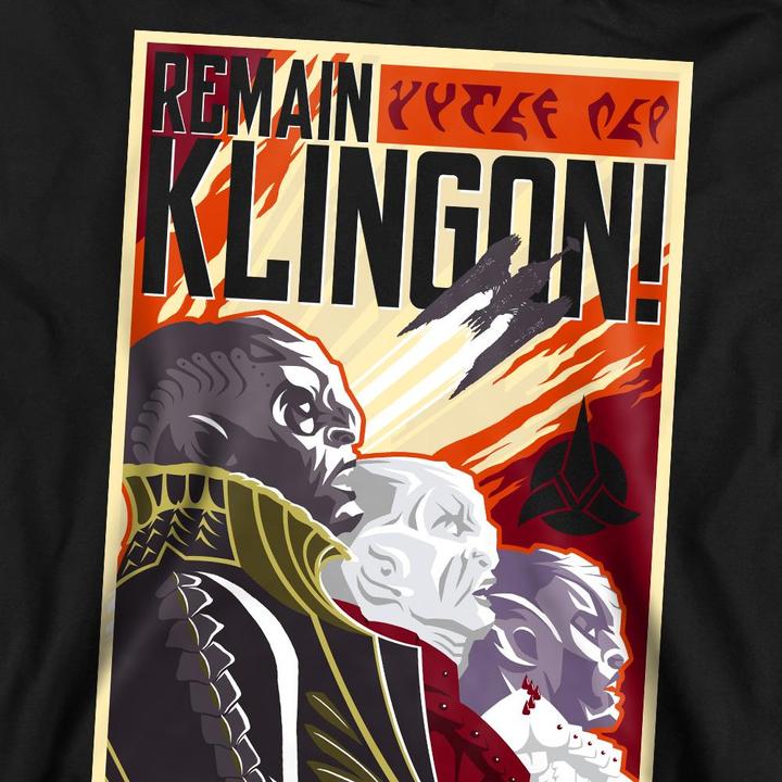 Immagine prodotto Universal Textiles Remain Klingon Felpa Poster Adulto Unisex (S)