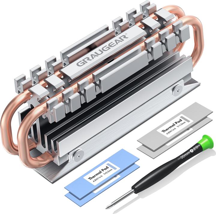 Produktbild Graugear Heatpipe Kühler M.2 2280 SSD