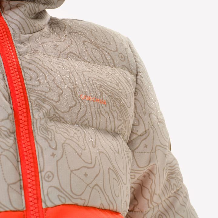 Actual product image Quechua Winter jacket toddlers size 92-116 hiking - NH500 orange/beige (3, 4)