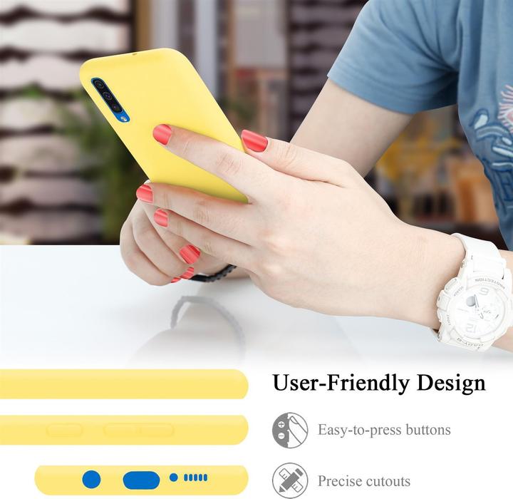 Actual product image Cadorabo TPU Liquid Silicone Case Cover (Samsung Galaxy A50s, TCL A30)