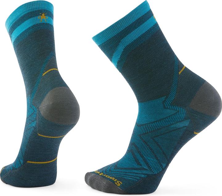 Smartwool Performance Run Zero Cushion Mid Crew Pattern