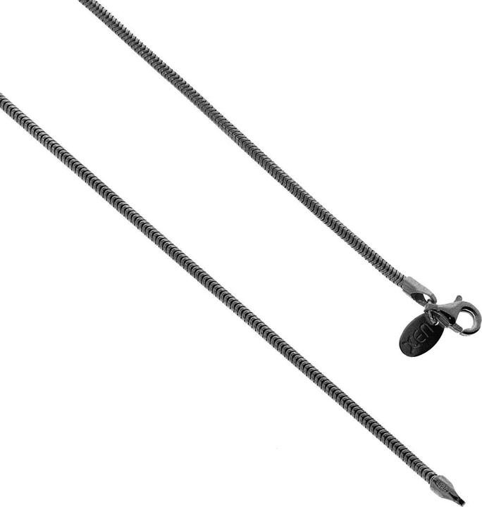 Produktbild Xen Schlangenkette 42 cm lang aus 925 Silber black Rhodium (925 Sterling Silber, 42 cm)
