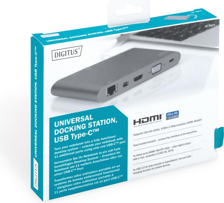 Actual product image Digitus DA-70875 (USB-C, 11 Ports)