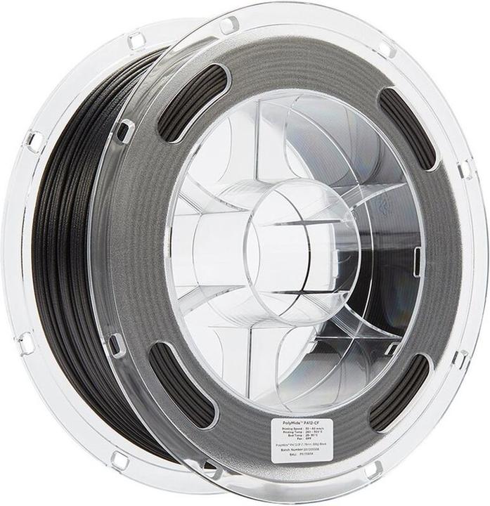 Image du produit Polymaker PolyMide PA12-CF noir 1,75 mm 500 g (Carbone, Nylon, 1.75 mm, 500 g, Noir)