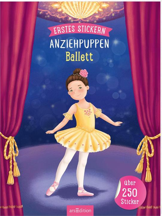 Actual product image First sticker dress-up dolls - ballet