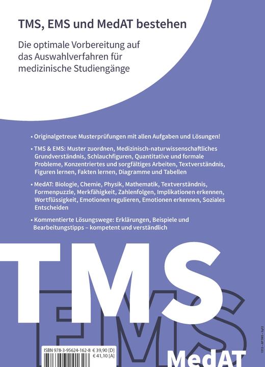 Produktbild Testtrainer Medizinertest: TMS, EMS und MedAT bestehen (Deutsch, Kurt Guth, Marcus Mery, Anna Klement, 2023)