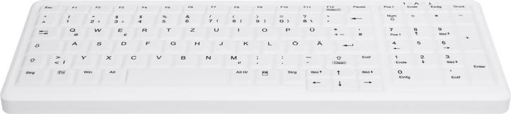 Actual product image Active Key AK-C7000F-FU1-W/GE Keyboard RF wireless + USB White (DE, Wireless)