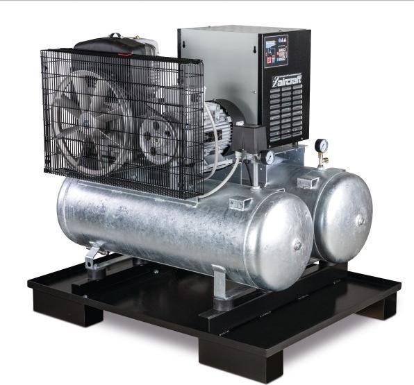 Produktbild Stürmer - Stationärer Kolbenkompressor AIRPROFI DUO 703/2x100/10 K - mit 2x 100 Liter-Druckluftbehäl (10 Bar, 200 l)