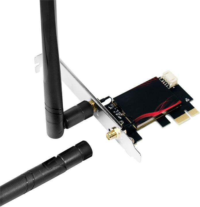 Actual product image LogiLink PCI Express card, WI-FI 6E &, BT5.0 (Mini PCI Express)